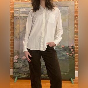 Madewell White Button-Up Shirt, XXSmall